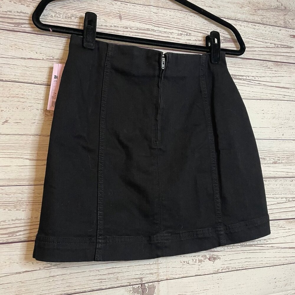 Wild‎ Fable ZipUp Black Mini Skirt Size 4 - Picture 5 of 6
